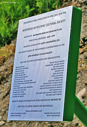 Bridge plaque