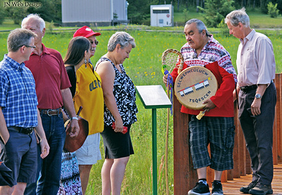 Unveiling the plaque